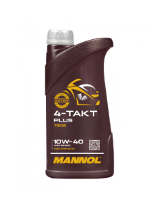 Моторное масло Mannol 4-TAKT PLUS 10W40, 1 л, полусинт. API SL 1400 Германия 1/1 шт.