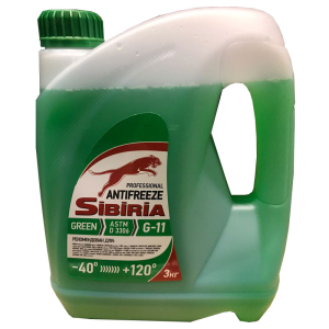 Антифриз Sibiria G11 -40 зеленый 3 кг