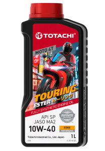 Масло моторное TOTACHI Touring Ester Moto 4T Fully Synthetic 10W-40 API SP, JASO MA2 1л